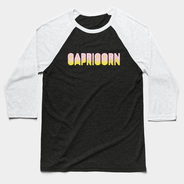 Capricorn Baseball T-Shirt by gnomeapple